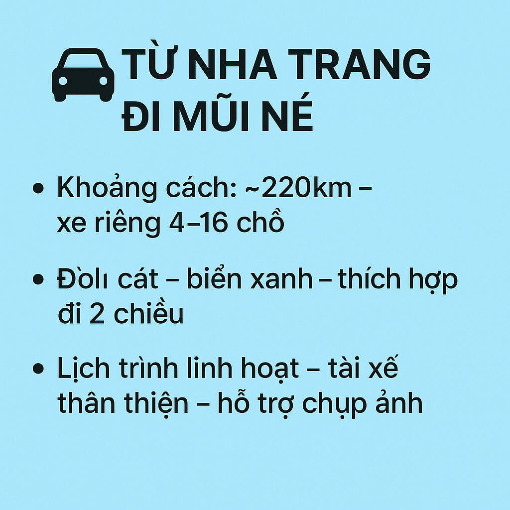 Nha Trang – Mũi Né
